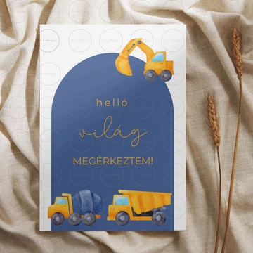 Mérföldkő Kártya - Munkagépek Kollekció