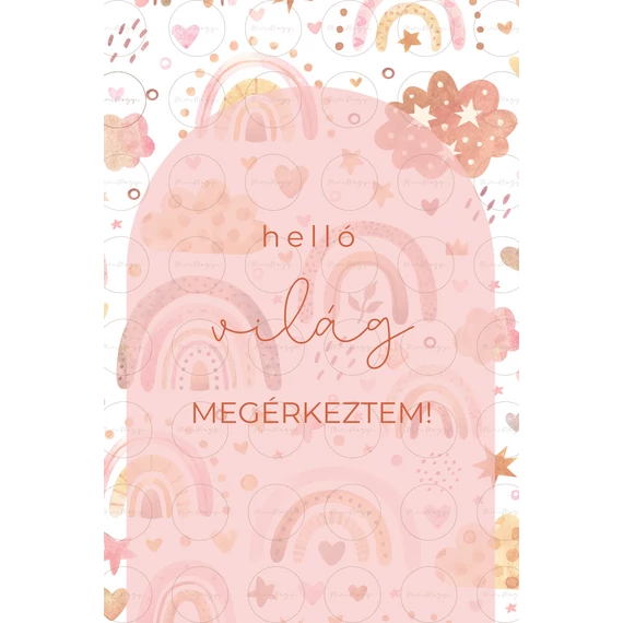 Mérföldkő Kártya - Szivárvány Kollekció